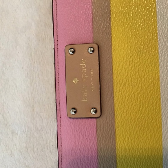 Kate Spade Grove Street Dune Stripe Staci Slim Bifold Wallet - Picture 2 of 10